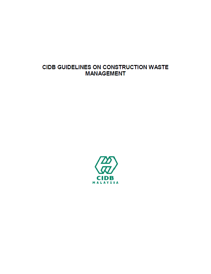 CIDB Guildelines On Construction Waste Management
